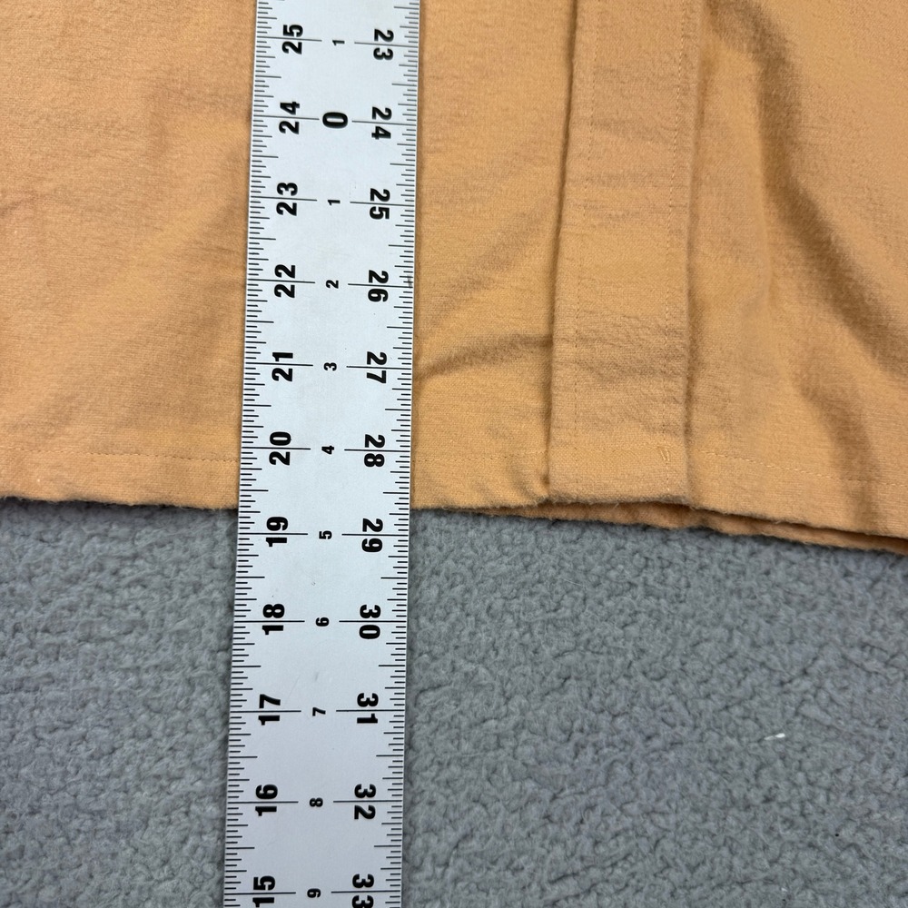 Vintage L.L. Bean Chamois Cloth Shirt Mens Tan Cotton Button Front USA‎ Made - Picture 6 of 9